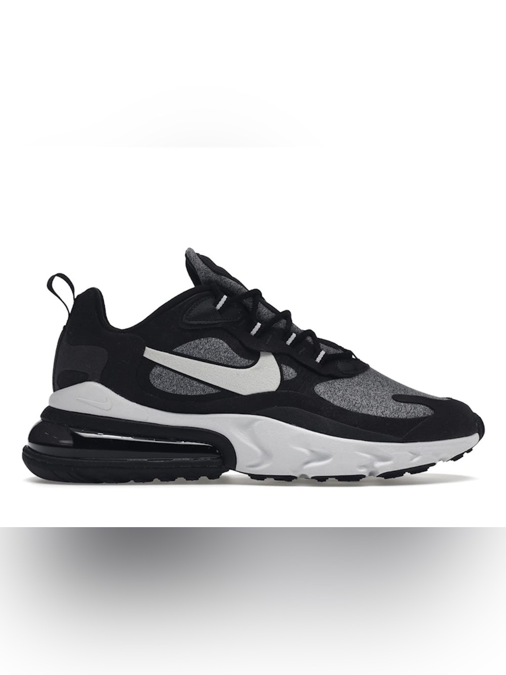 Nike Air Max 270 React Black Vast Grey Off Noir Sneakers Womens Size 8⁠
